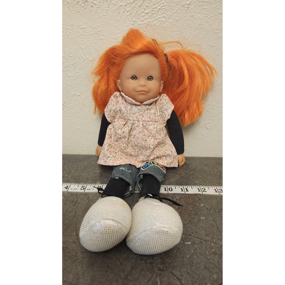 COROLLE Les Dollies Orange Red‎ Hair Girl Doll Freckles Floral Dress Jeans Shoes